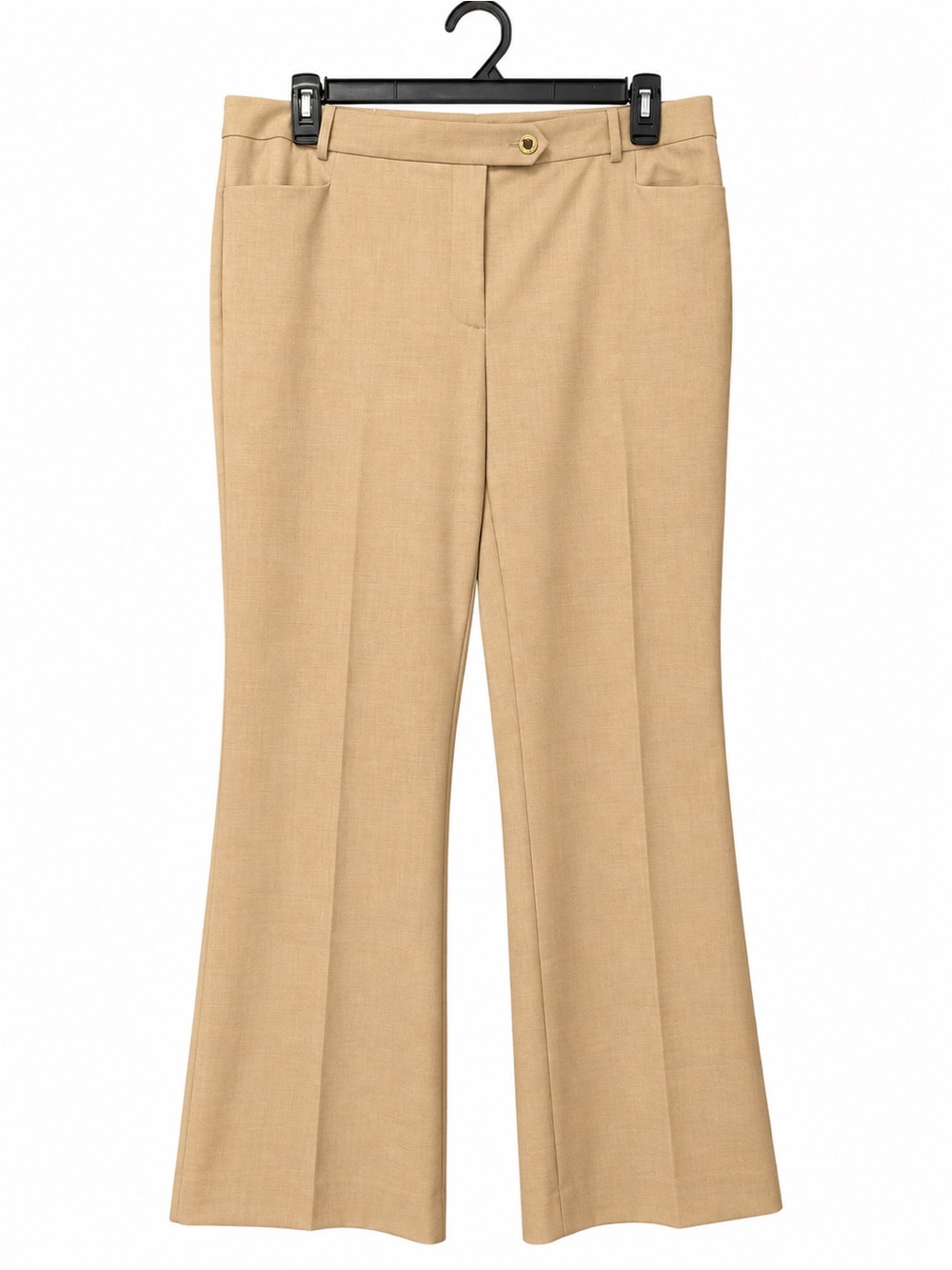 Calvin Klein Tan Boot-Cut Dress Pants